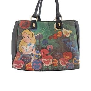 Loungefly Disney Alice In Wonderland Singing Flowers Purse Handbag RARE